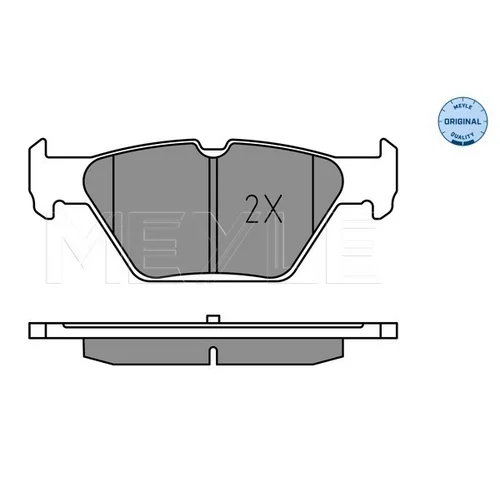 Sada brzdových platničiek kotúčovej brzdy 025 221 5814 /MEYLE/ - obr. 2