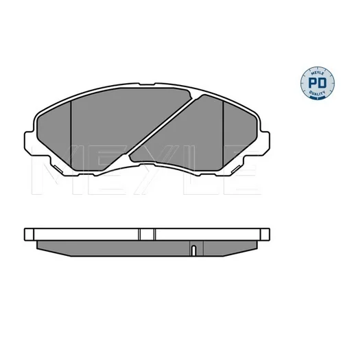 Sada brzdových platničiek kotúčovej brzdy MEYLE 025 235 8416/PD - obr. 1