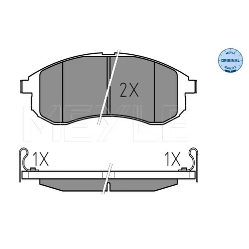Sada brzdových platničiek kotúčovej brzdy MEYLE 025 238 7914/W - obr. 1