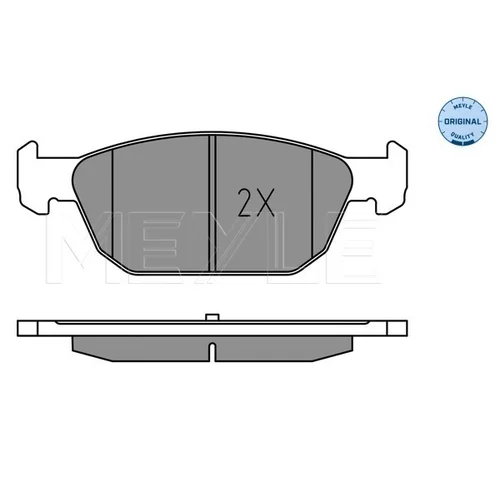 Sada brzdových platničiek kotúčovej brzdy MEYLE 025 258 0417 - obr. 2