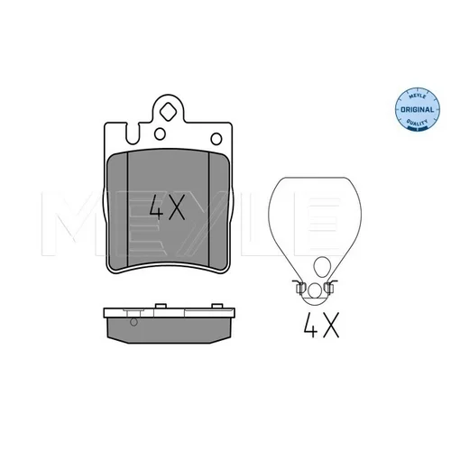 Sada brzdových platničiek kotúčovej brzdy MEYLE 025 218 9915 - obr. 1