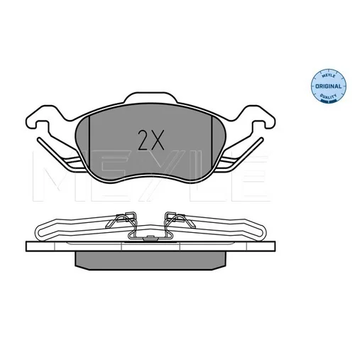 Sada brzdových platničiek kotúčovej brzdy MEYLE 025 231 5419 - obr. 2