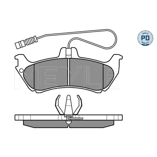 Sada brzdových platničiek kotúčovej brzdy MEYLE 025 231 9017/PD - obr. 1