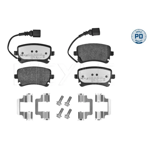 Sada brzdových platničiek kotúčovej brzdy MEYLE 025 233 2617-1/PD