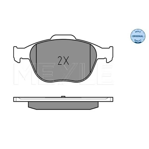 Sada brzdových platničiek kotúčovej brzdy MEYLE 025 234 4017 - obr. 2