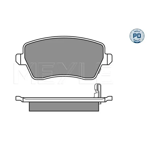 Sada brzdových platničiek kotúčovej brzdy MEYLE 025 244 0317/PD - obr. 2