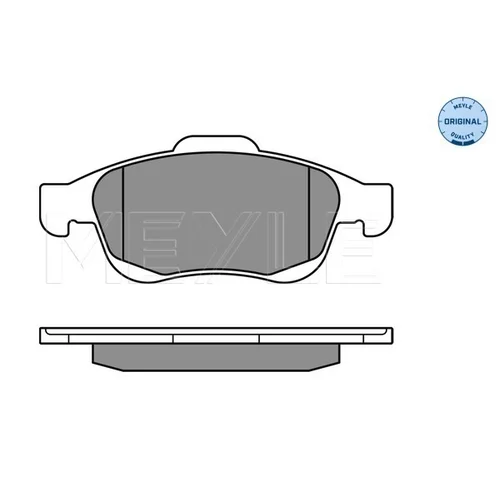 Sada brzdových platničiek kotúčovej brzdy MEYLE 025 245 3818 - obr. 2