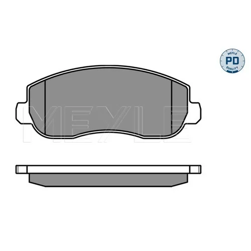 Sada brzdových platničiek kotúčovej brzdy MEYLE 025 251 4718/PD - obr. 2