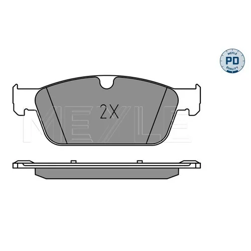 Sada brzdových platničiek kotúčovej brzdy MEYLE 025 255 3119/PD - obr. 2