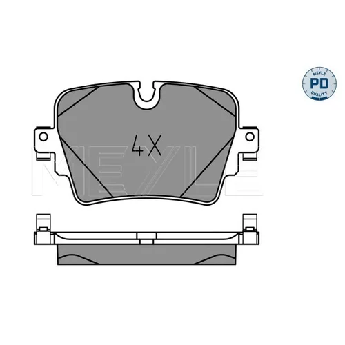 Sada brzdových platničiek kotúčovej brzdy MEYLE 025 257 4217/PD