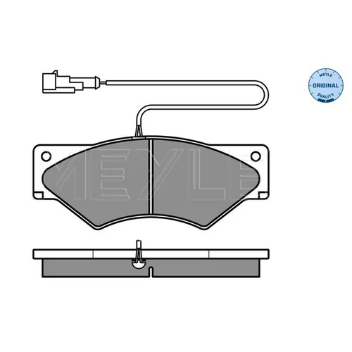 Sada brzdových platničiek kotúčovej brzdy MEYLE 025 291 0720/W - obr. 1