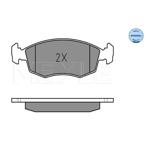 Sada brzdových platničiek kotúčovej brzdy MEYLE 025 209 0818 - obr. 2