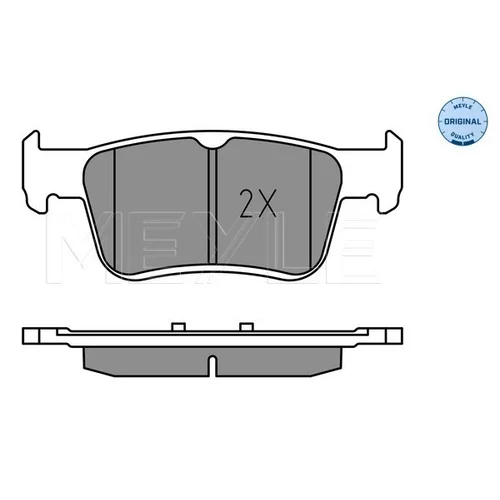 Sada brzdových platničiek kotúčovej brzdy MEYLE 025 224 2915 - obr. 2