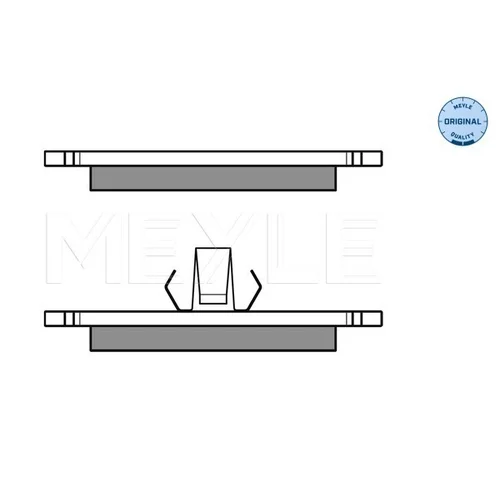 Sada brzdových platničiek kotúčovej brzdy MEYLE 025 231 0315 - obr. 2