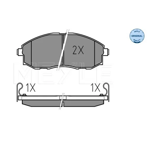 Sada brzdových platničiek kotúčovej brzdy MEYLE 025 235 3617/W - obr. 1