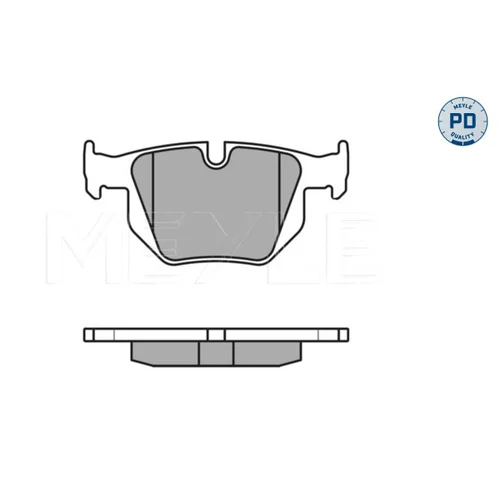 Sada brzdových platničiek kotúčovej brzdy MEYLE 025 235 5017/PD - obr. 1