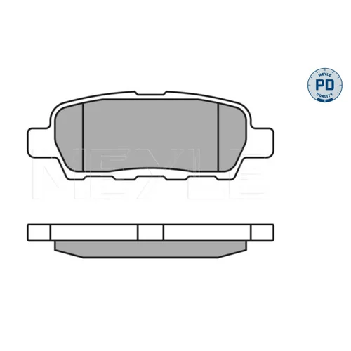 Sada brzdových platničiek kotúčovej brzdy MEYLE 025 238 7114/PD - obr. 1