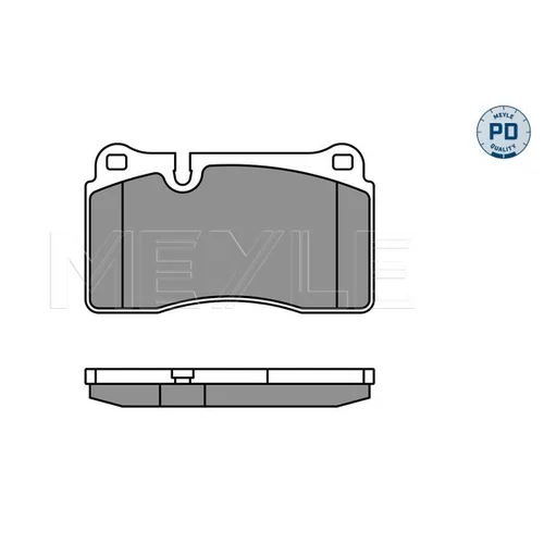 Sada brzdových platničiek kotúčovej brzdy MEYLE 025 240 9817/PD - obr. 1
