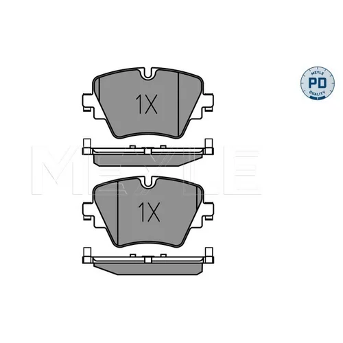 Sada brzdových platničiek kotúčovej brzdy MEYLE 025 256 1718/PD - obr. 2