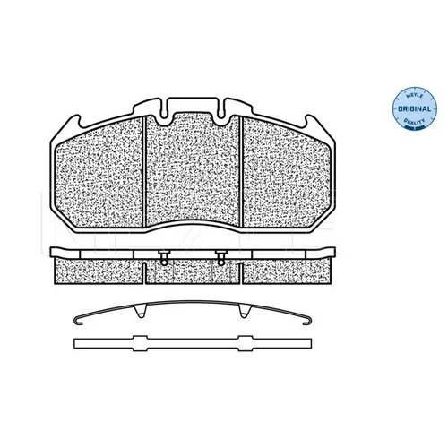 Sada brzdových platničiek kotúčovej brzdy MEYLE 025 291 3130 - obr. 1