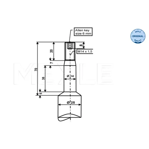 Tlmič pérovania MEYLE 326 624 0002 - obr. 1