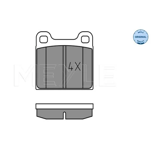 Sada brzdových platničiek kotúčovej brzdy MEYLE 025 210 3515 - obr. 1