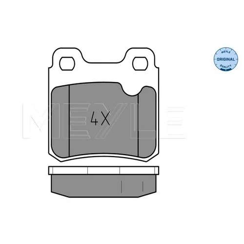 Sada brzdových platničiek kotúčovej brzdy MEYLE 025 211 4015 - obr. 1