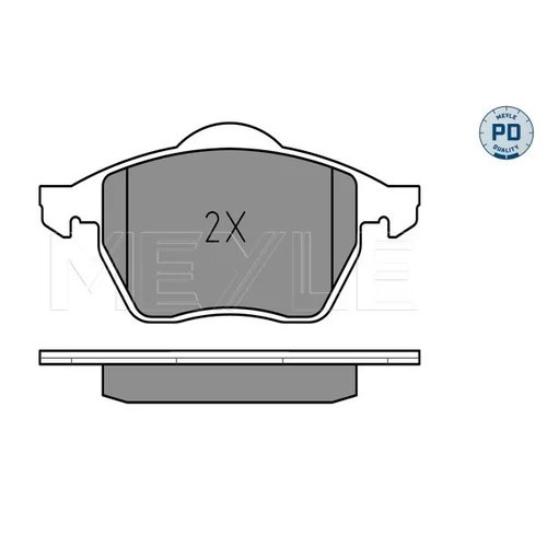 Sada brzdových platničiek kotúčovej brzdy MEYLE 025 216 2419/PD - obr. 2
