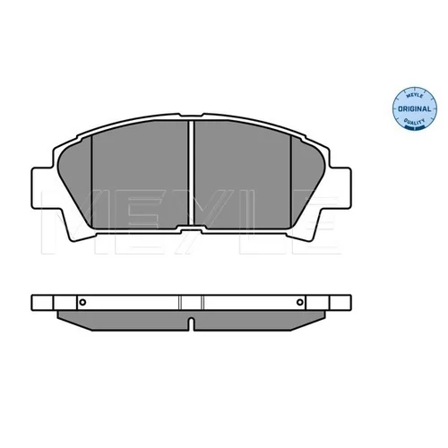 Sada brzdových platničiek kotúčovej brzdy MEYLE 025 219 6115/W - obr. 1