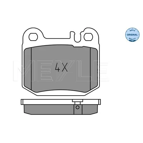 Sada brzdových platničiek kotúčovej brzdy MEYLE 025 231 5715 - obr. 1