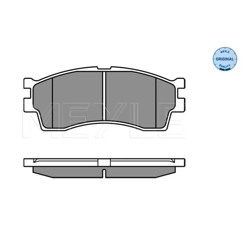 Sada brzdových platničiek kotúčovej brzdy MEYLE 025 238 7316/W - obr. 1