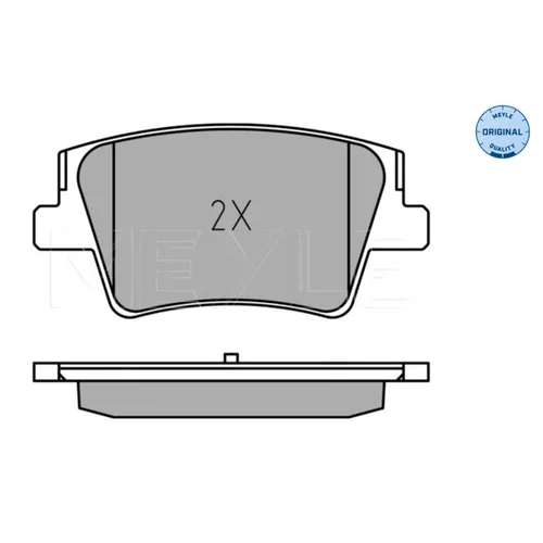 Sada brzdových platničiek kotúčovej brzdy MEYLE 025 240 0016 - obr. 2