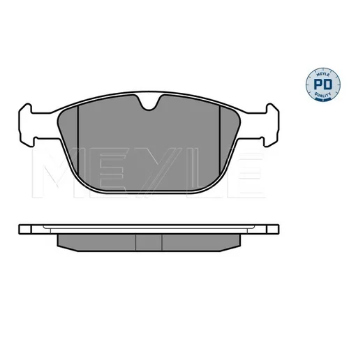 Sada brzdových platničiek kotúčovej brzdy MEYLE 025 243 9920/PD - obr. 2