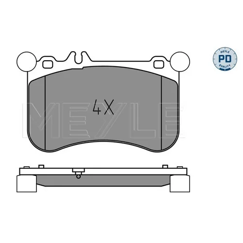 Sada brzdových platničiek kotúčovej brzdy MEYLE 025 252 1917/PD - obr. 1