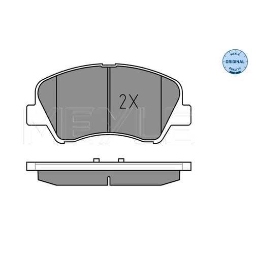 Sada brzdových platničiek kotúčovej brzdy 025 253 4818 /MEYLE/ - obr. 2