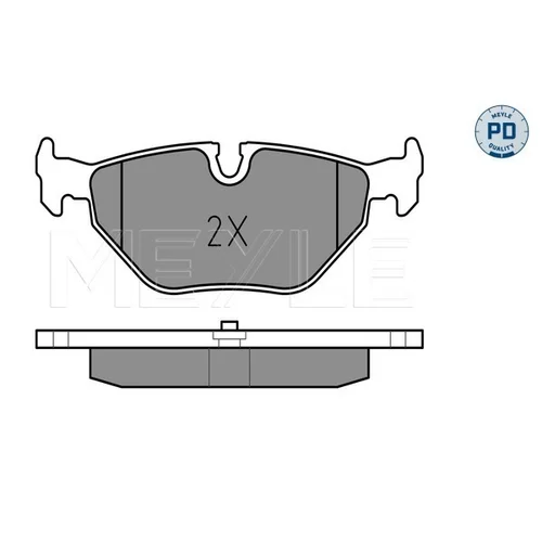 Sada brzdových platničiek kotúčovej brzdy MEYLE 025 219 3417/PD - obr. 2