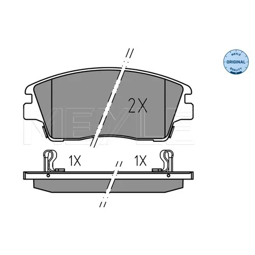 Sada brzdových platničiek kotúčovej brzdy MEYLE 025 223 2917