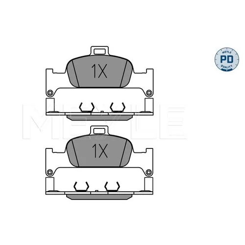 Sada brzdových platničiek kotúčovej brzdy MEYLE 025 224 0216/PD - obr. 2