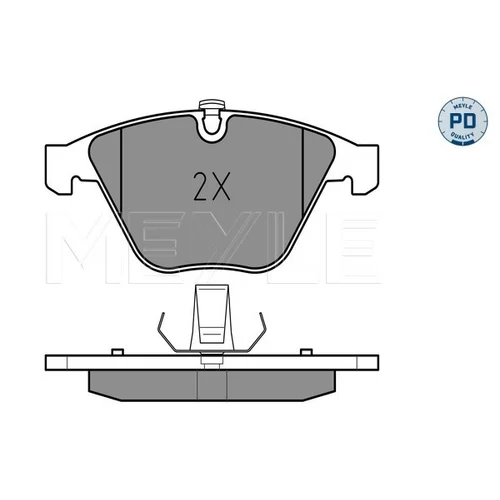 Sada brzdových platničiek kotúčovej brzdy MEYLE 025 233 4720/PD