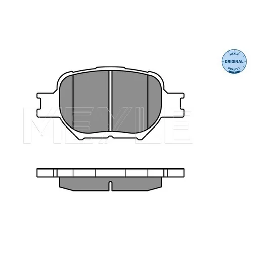 Sada brzdových platničiek kotúčovej brzdy MEYLE 025 235 2617 - obr. 1