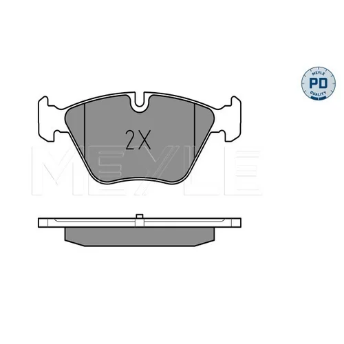 Sada brzdových platničiek kotúčovej brzdy MEYLE 025 246 9719/PD - obr. 2