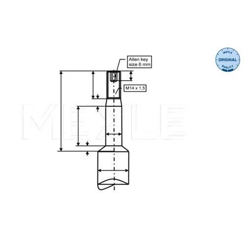 Tlmič pérovania MEYLE 326 624 0006 - obr. 1