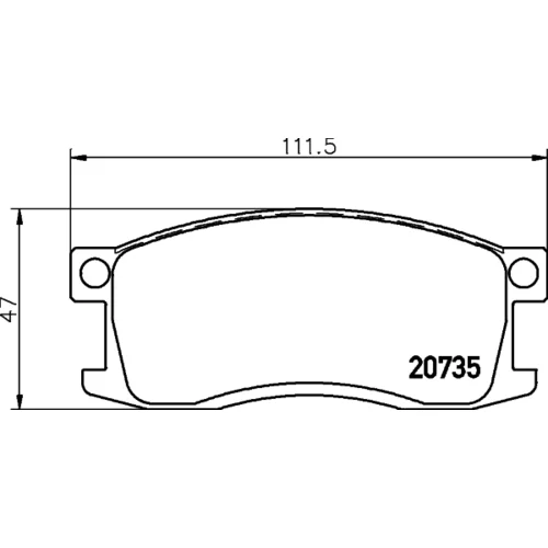 Sada brzdových platničiek kotúčovej brzdy MINTEX MDB1185