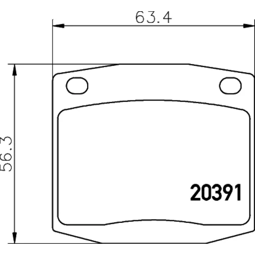 Sada brzdových platničiek kotúčovej brzdy MINTEX MDB1097