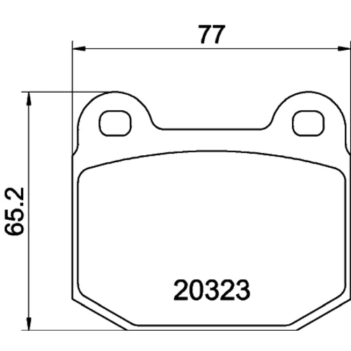 Sada brzdových platničiek kotúčovej brzdy MINTEX MDB1099