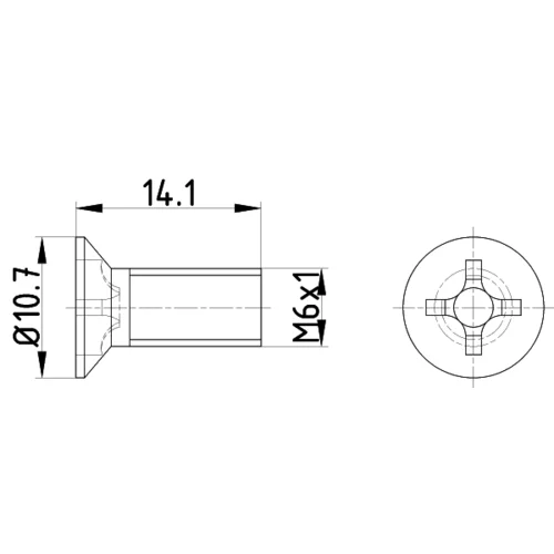 Skrutka brzdového kotúča MINTEX TPM0018