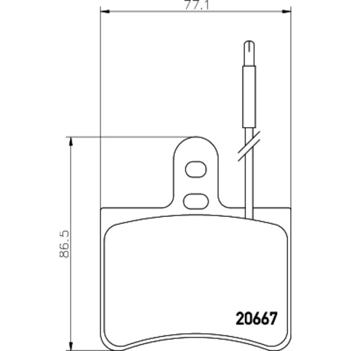 Sada brzdových platničiek kotúčovej brzdy MINTEX MDB1177