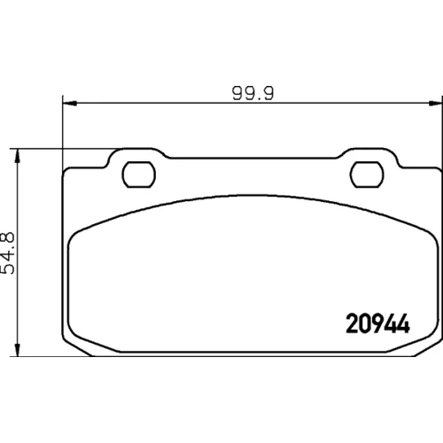 Sada brzdových platničiek kotúčovej brzdy MINTEX MDB1299