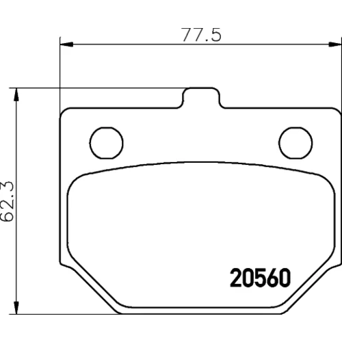 Sada brzdových platničiek kotúčovej brzdy MINTEX MDB1125