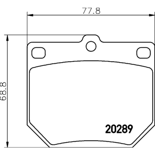 Sada brzdových platničiek kotúčovej brzdy MINTEX MDB1054